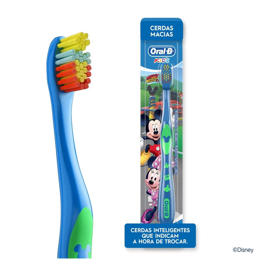 Oral B Escova Dental Infantil Oral-B Mickey Cerdas Macias +3 anos 1 Unidade