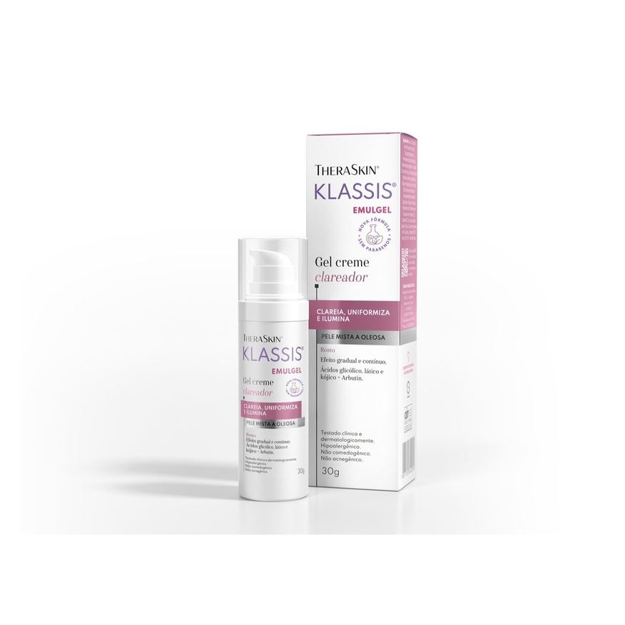 Klassis Gel Creme Facial Theraskin Clareador FPS 20 30g