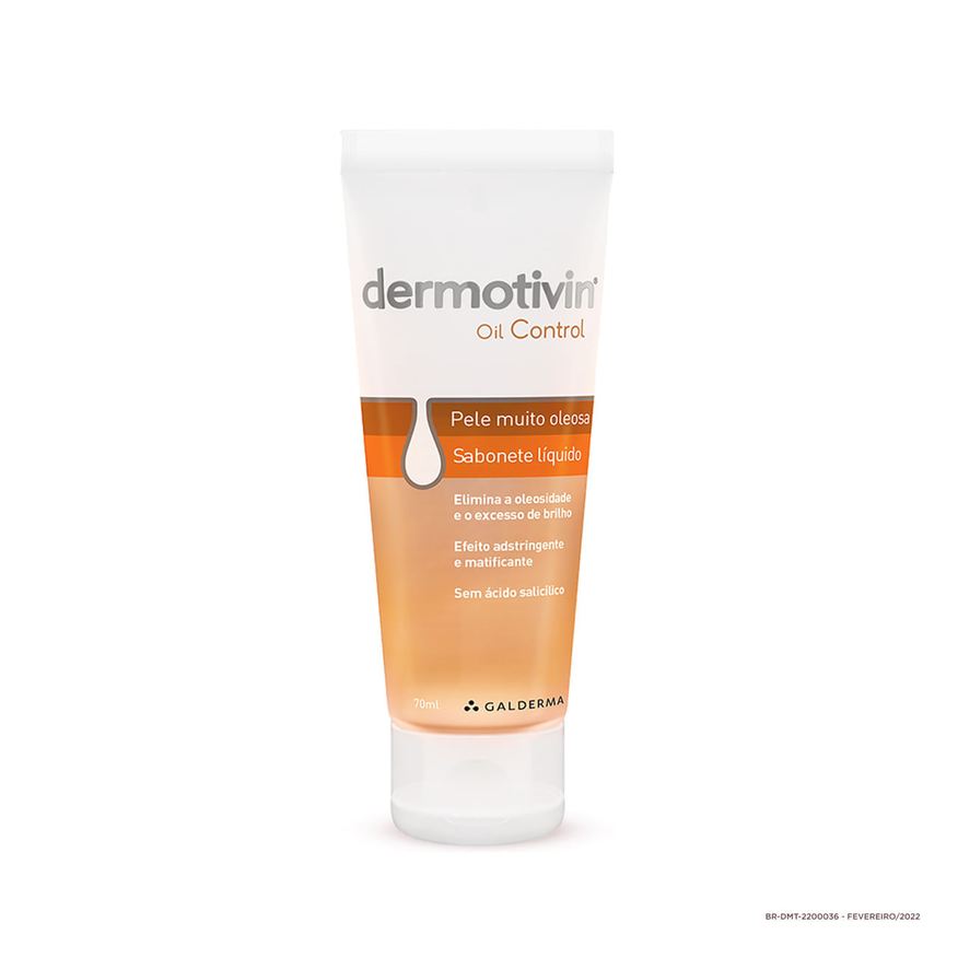 Dermotivin Control Pele Muito Oleosa Sabonete Líquido 70ml