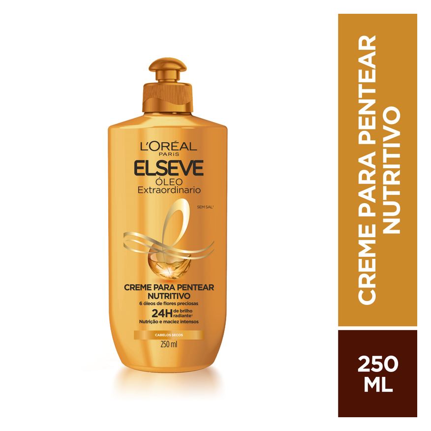 Elseve Creme de Pentear Óleo Extraordinário Nutritivo 250ml