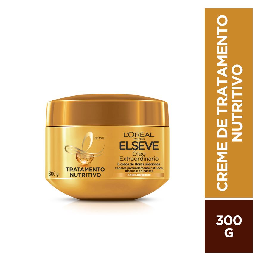 Elseve Creme de Tratamento Capilar Óleo Extraordinário Nutritivo 300g