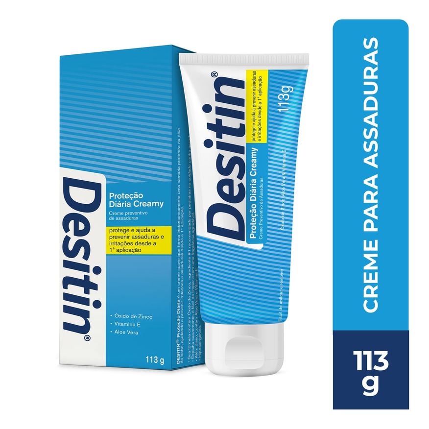 Desitin Creme Preventivo De Assaduras Proteção Diária Creamy 113g