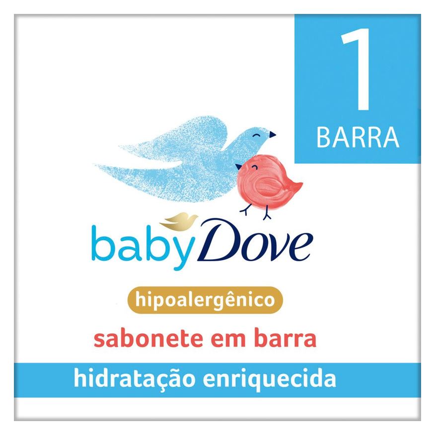Dove Sabonete em Barra Infantil Baby Hidratação Enriquecida 75g