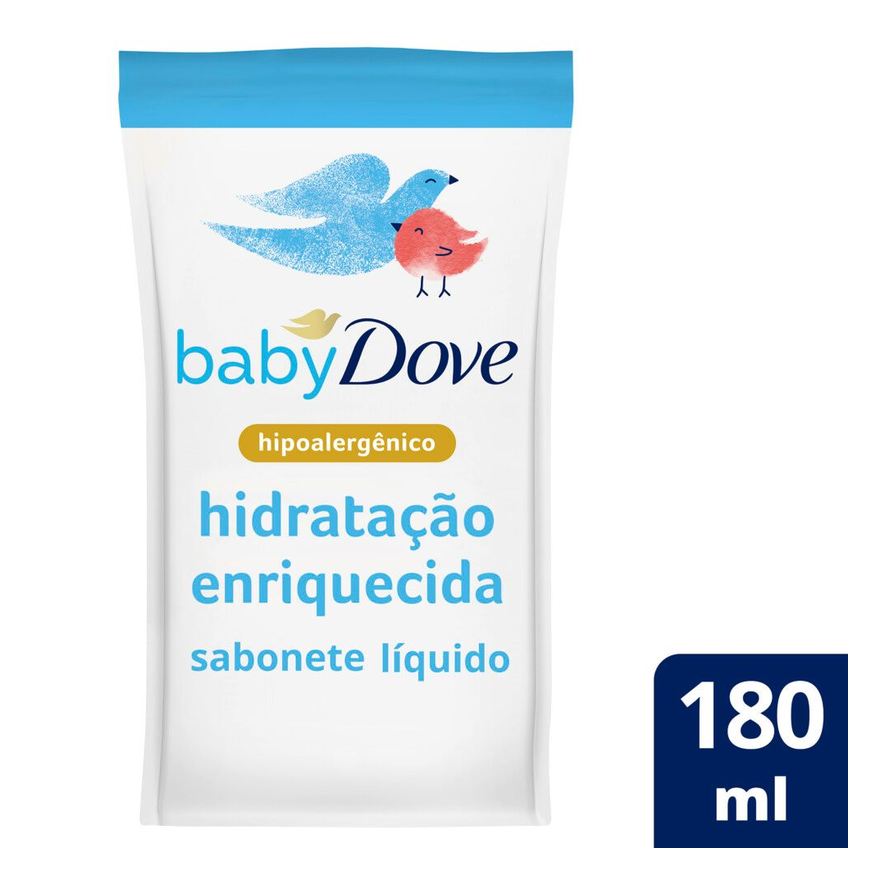 Dove Sabonete Líquido Infantil Baby Hidratação Enriquecida Refil 180ml