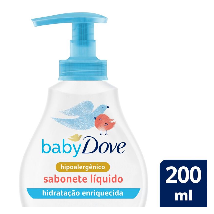 Dove Sabonete Líquido Infantil Baby Hidratação Enriquecida 200ml