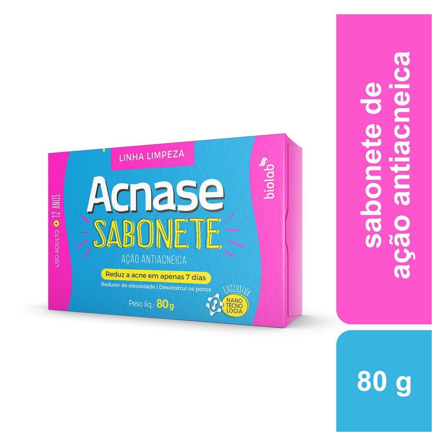 Acnase Sabonete em Barra Facial Clean Antiacne 80g