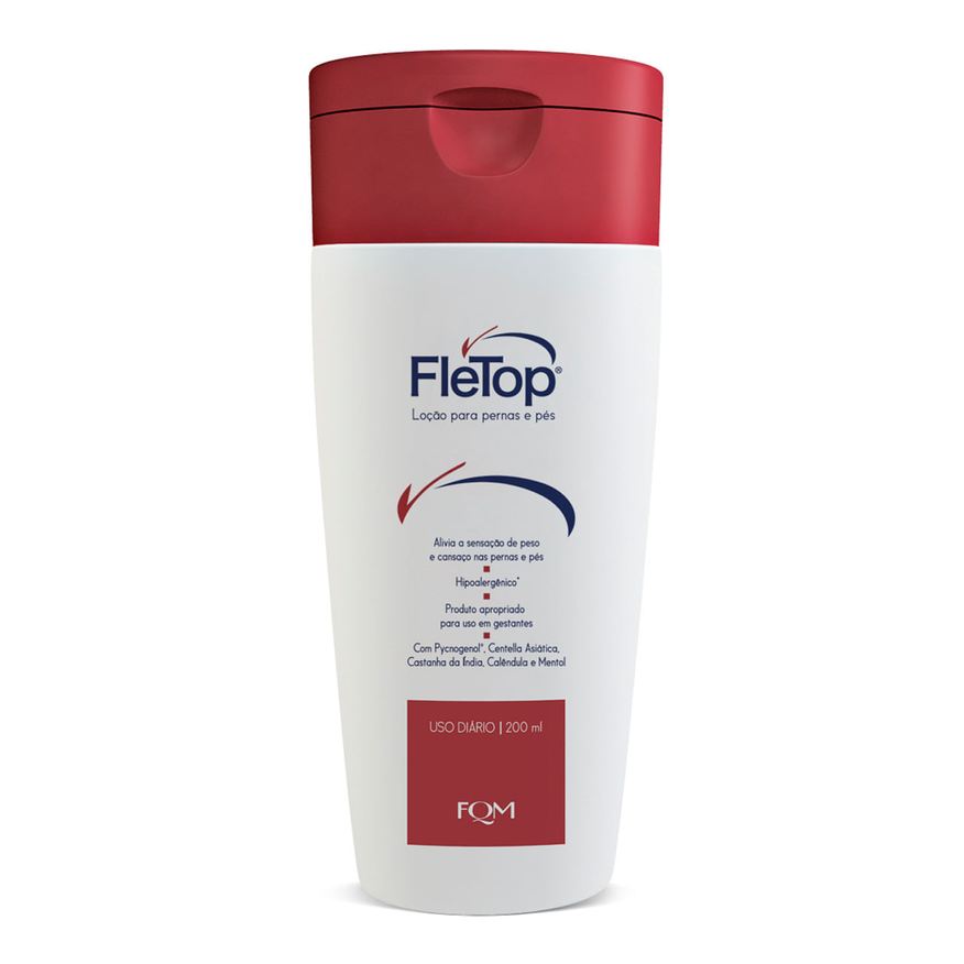 Fletop Loção Corporal Revitalizante para Pernas e Pés 200ml
