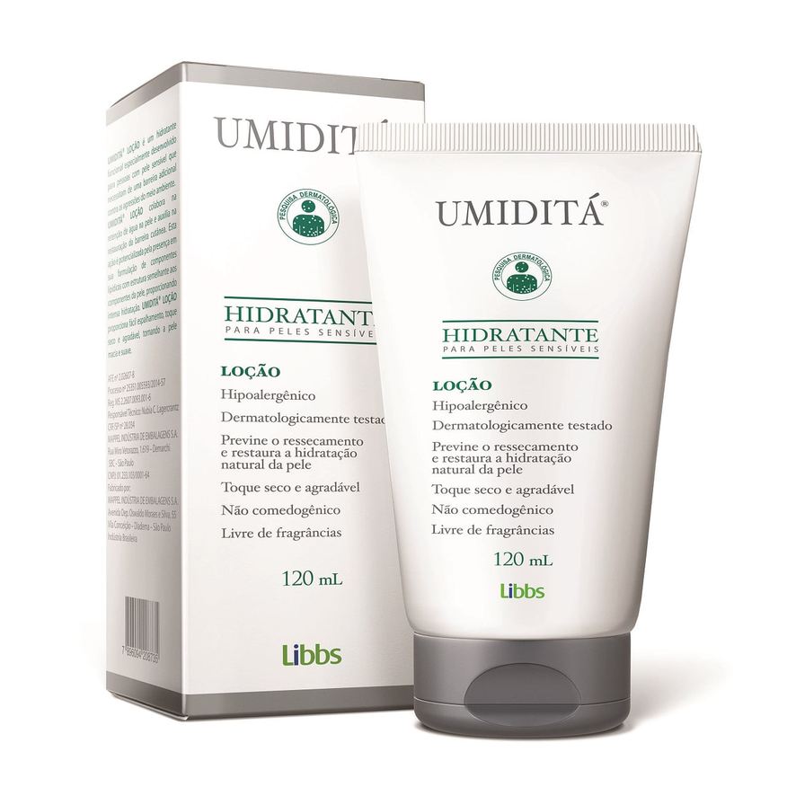 Umidita Loção Corporal Umiditá Hidratante Peles Sensíveis 120ml
