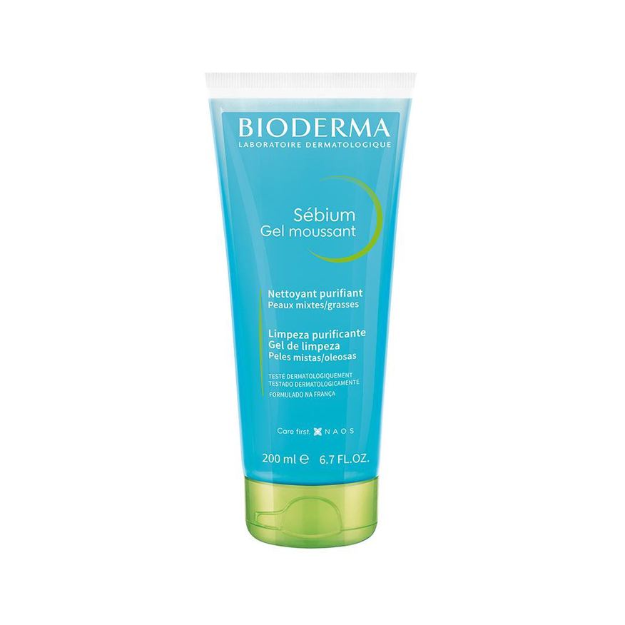 Bioderma Gel de Limpeza Facial Sébium Gel Moussant Antioleosidade 200ml