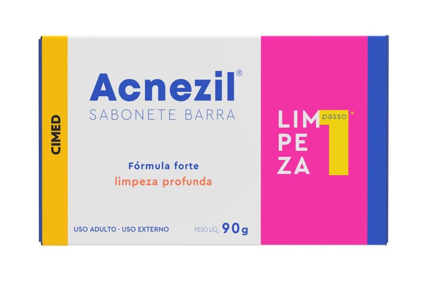 Acnezil Sabonete em Barra Facial Fórmula Forte 90g