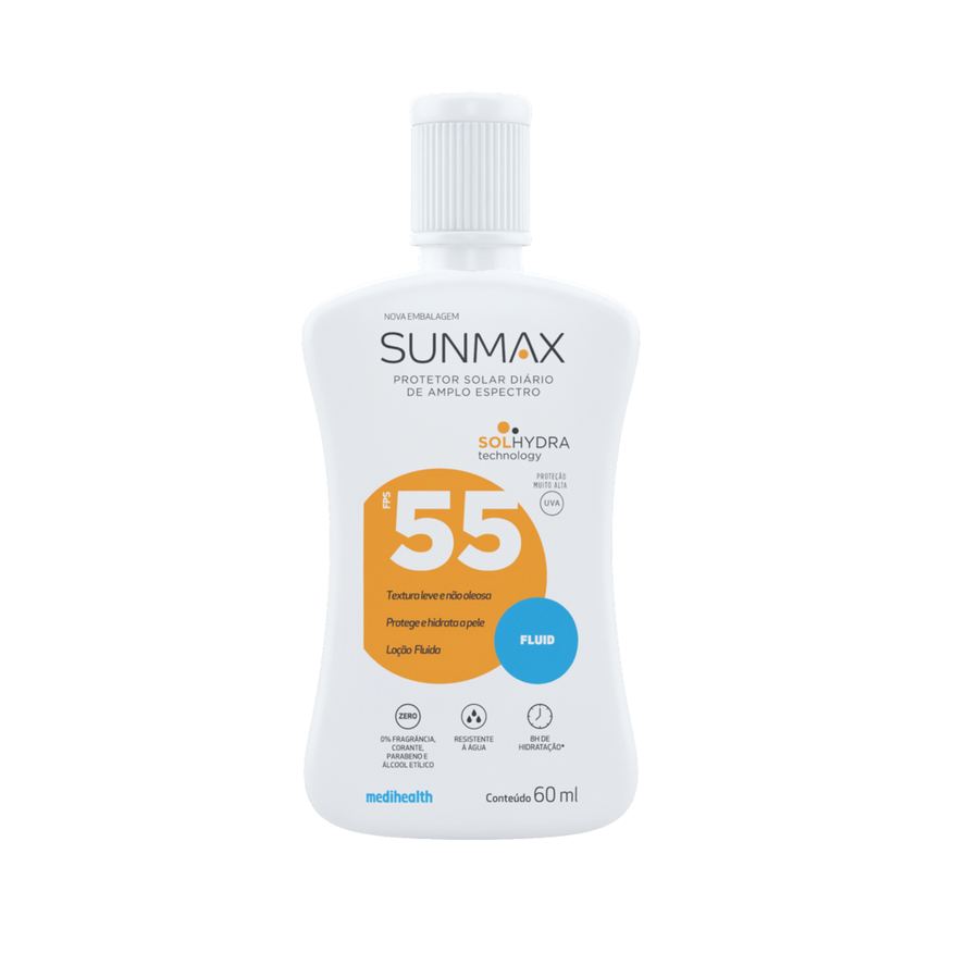 Sunmax Protetor Solar Facial Fluid FPS55 60ml
