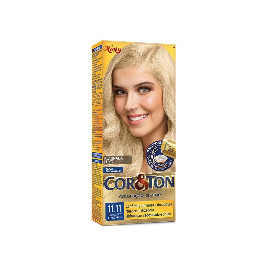 Cor&ton Coloração Niely Louro Muito Claro Prata 11.11 Com 50g