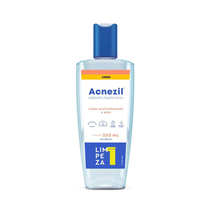 Acnezil Sabonete Liquido Anti Acne Frasco 200ml
