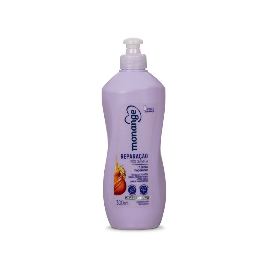 Monange Creme para Pentear Reparação Pós Química 300ml