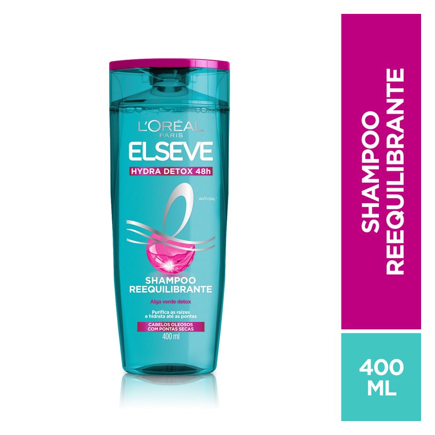 Elseve Shampoo Hydra Detox 48h Requilibrante 400ml