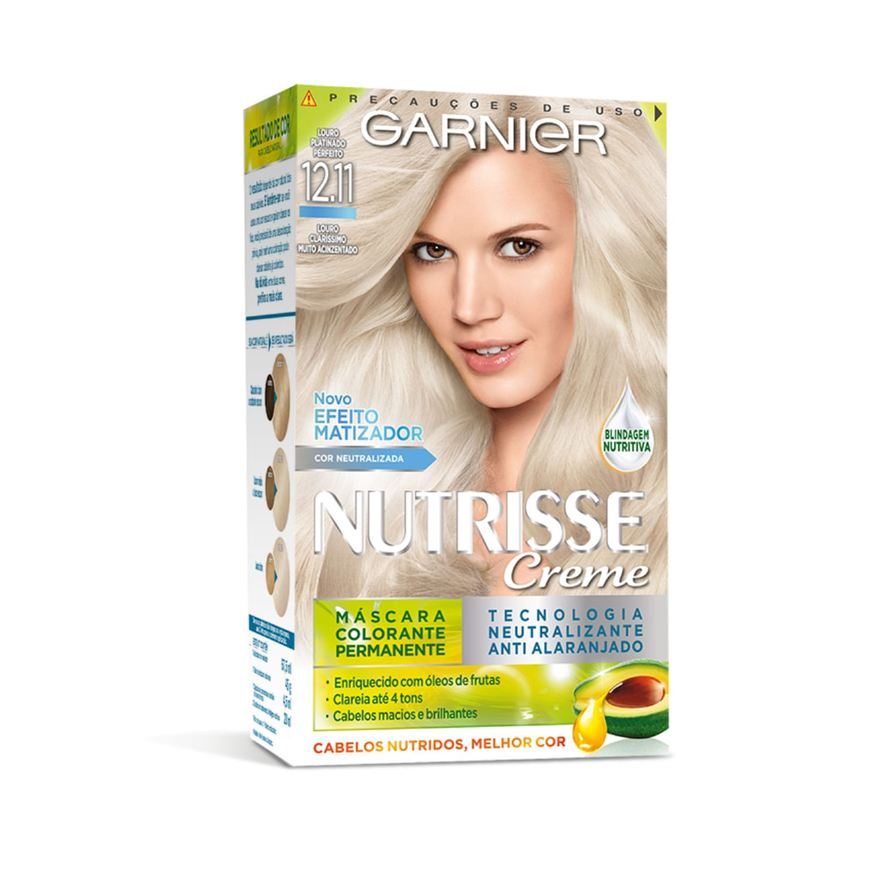 Nutrisse Coloração Creme Louro Platinado Perfeito Nº12.11