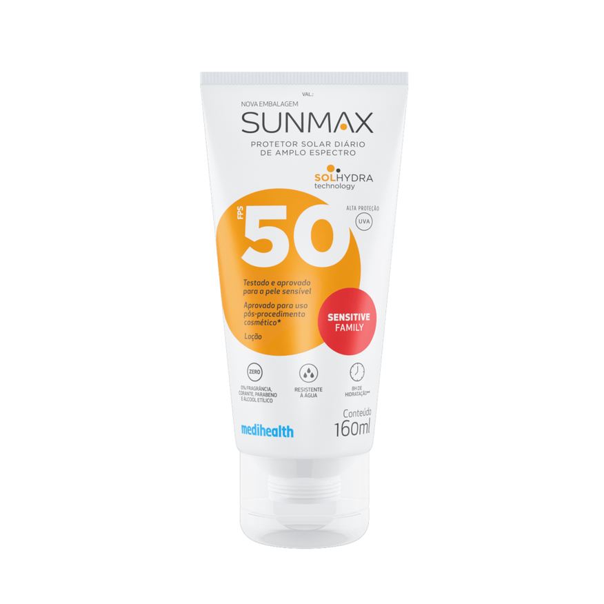 Sunmax Protetor Solar Sensitive Family FPS50 160ml