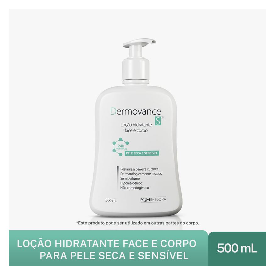 Dermovance Loção Hidratante S Peles Secas e Sensíveis 500ml