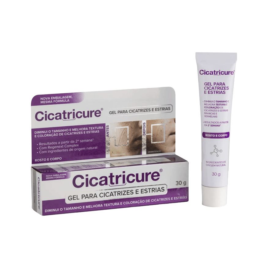 Genomma Gel Cicatricure para Cicatrizes e Estrias 60g