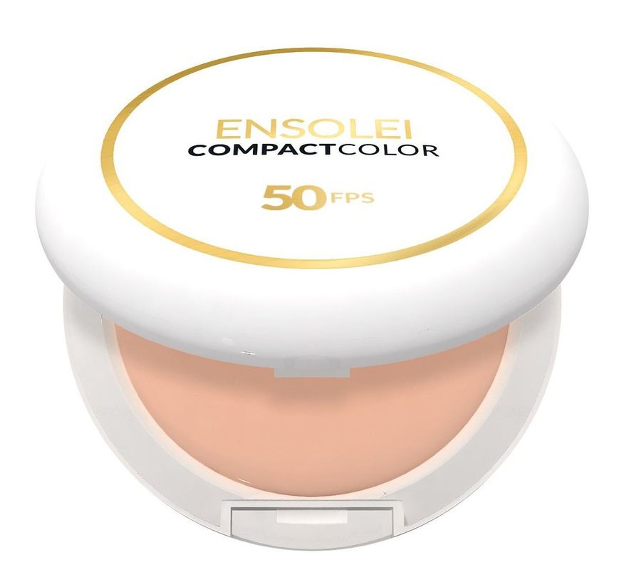 Profuse Protetor Solar Facial Ensolei Compact Color FPS50 Pó Compacto Cor Bege Translúcida 10g