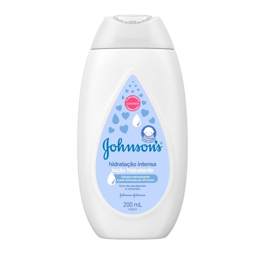 Johnsons Baby Loção Hidratante Infantil Johnson's Baby Hidratação Intensa 200ml