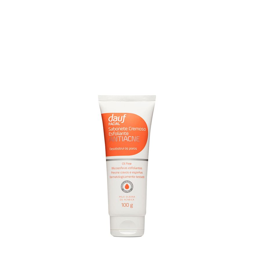 Dauf Sabonete Esfoliante Facial Para Pele Oleosa Ou Acneica 100g