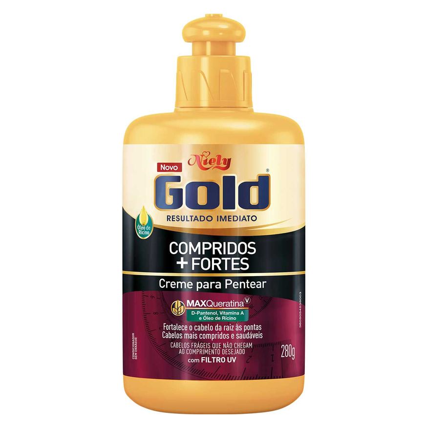 Niely Gold Creme de Pentear Compridos + Fortes 280g