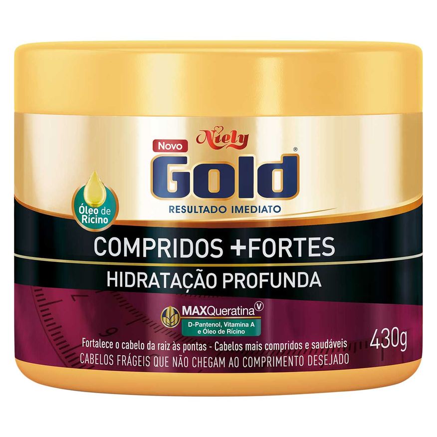 Niely Gold Máscara Capilar Compridos + Fortes 430g