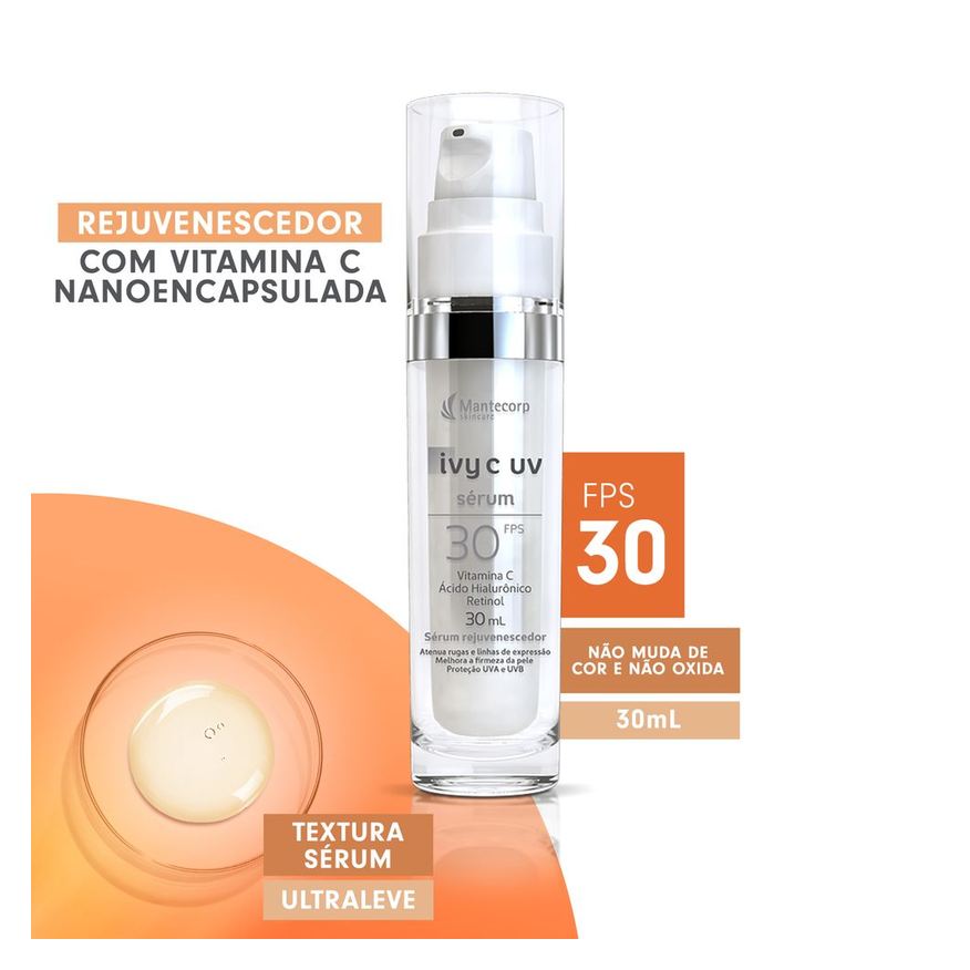 Ivy C Sérum UV FPS 30 Mantecorp 30ml