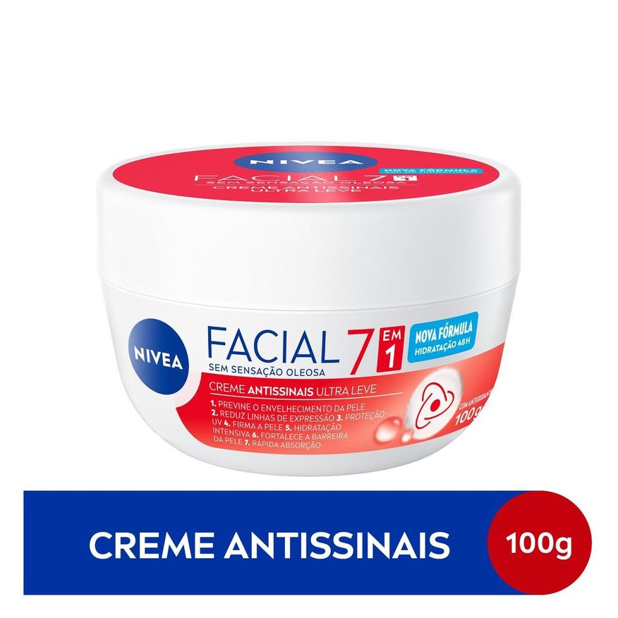 Nivea Creme Facial Antissinais com Vitamina E 100g