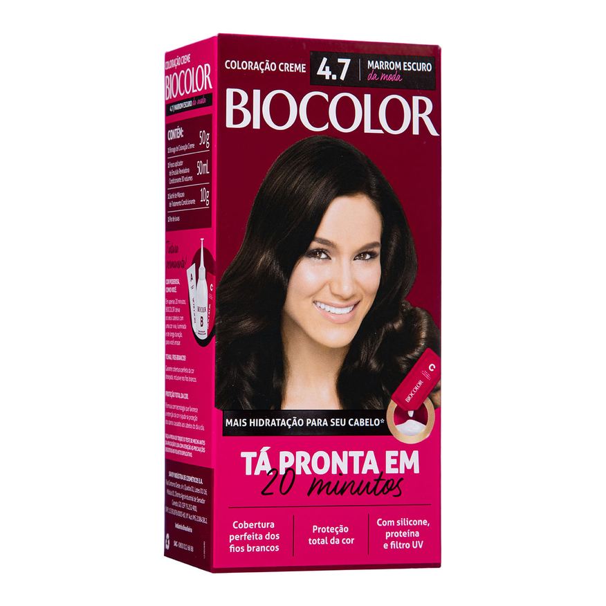 Biocolor Tintura Mini Marrom Escuro Da Moda 4.7