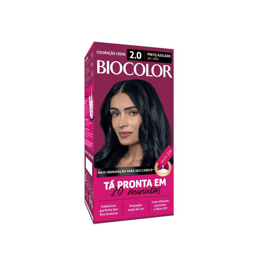 Biocolor Tinta de Cabelo Mini Kit Preto Azulado Incrível 2.0