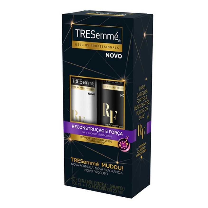 Tresemme Kit Shampoo TRESemmé Reconstrução e Força 400ml 1 Unidade + Condicionador TRESemmé Reconstrução e Força 200ml 1 Unidade