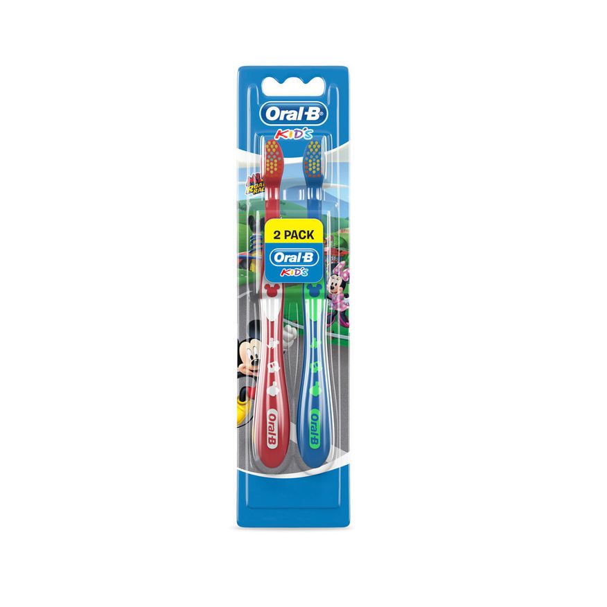 Oral B Escova Dental Infantil Oral-B Mickey & Minnie Cerdas Macias 2 Unidades