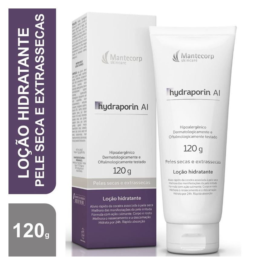Hydraporin Loção Corporal Mantecorp Skincare AI Hidratante Peles Secas e Extrassecas 120g