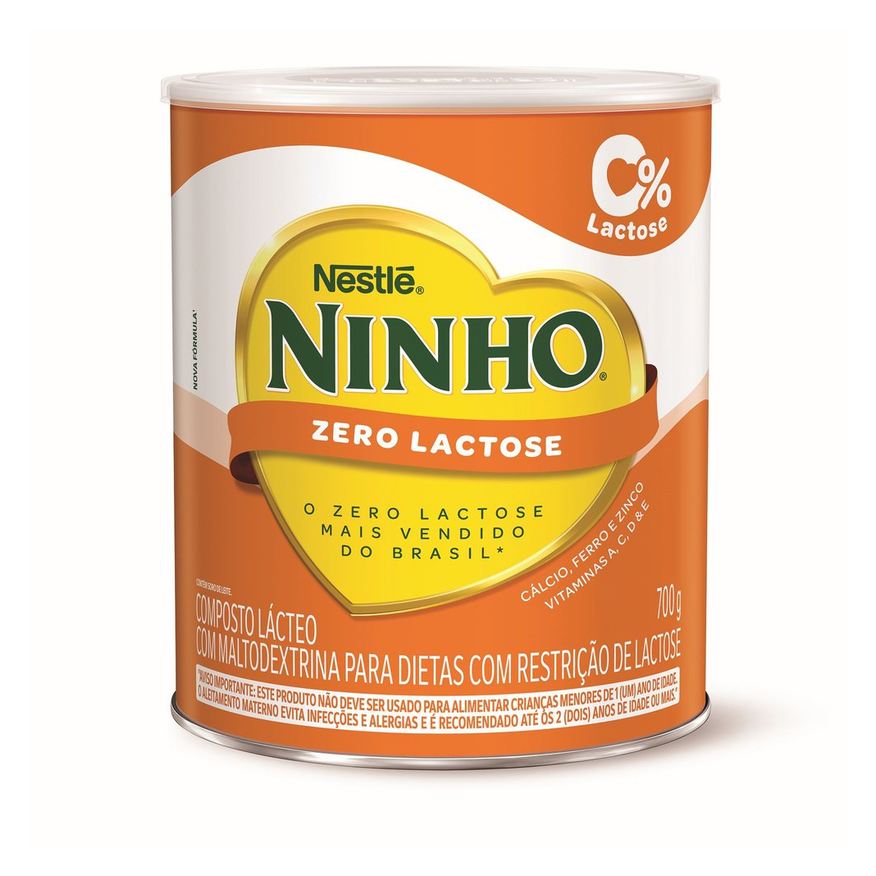 NINHO Composto Lácteo Zero Lactose Lata 700g