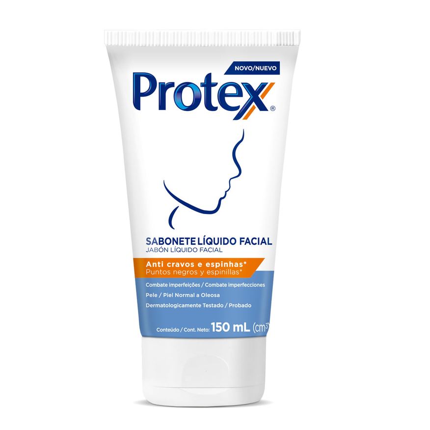 Colgate Sabonete Protex Facial Anti Cravos E Espinhas Líquido 150ml