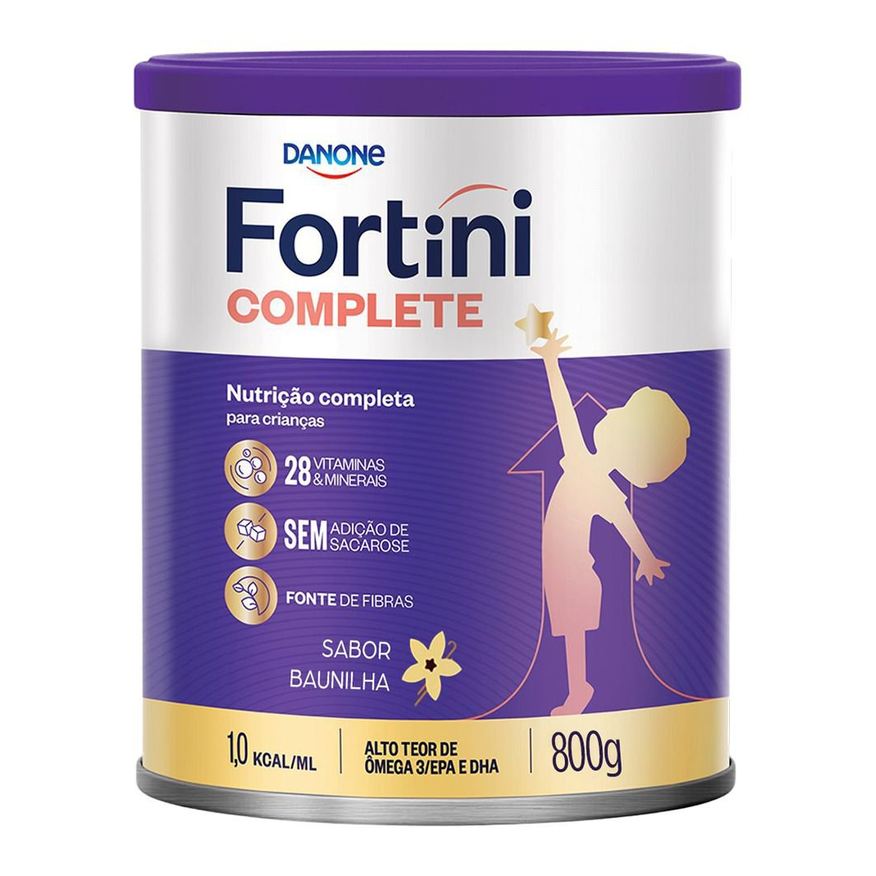 Fortini Suplemento Alimentar Infantil Complete Sabor Baunilha 800g