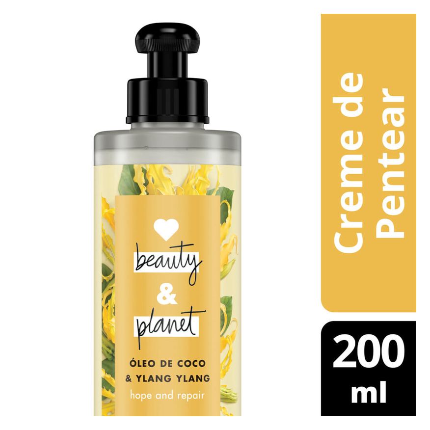 Love Beauty And Planet Creme de Pentear Love Beauty & Planet Reparação Intensa Vegano 200ml