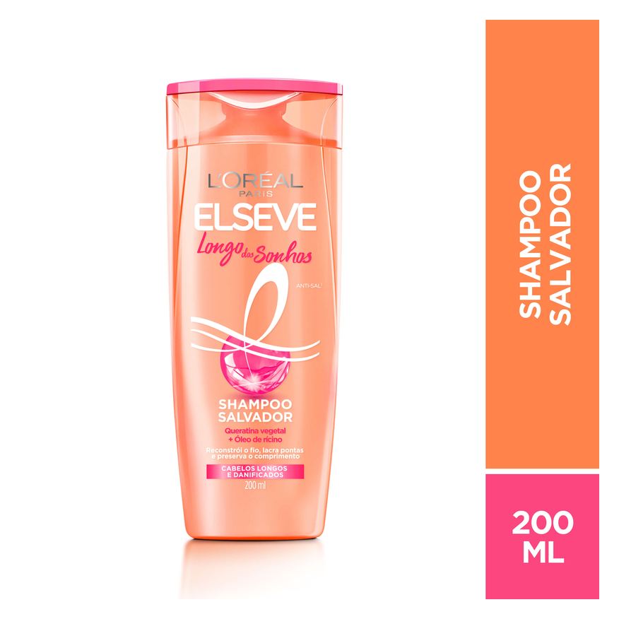 Elseve Shampoo Longo dos Sonhos Salvador 200ml