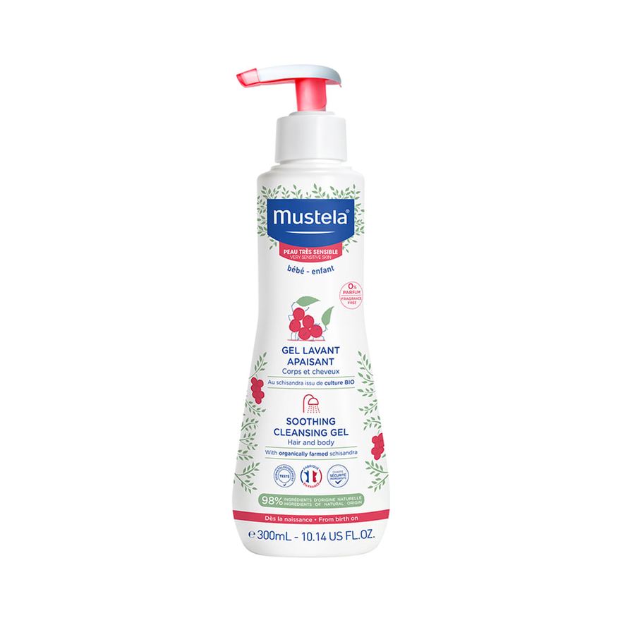 Mustela Gel Lavante Bebê Calmante Pele Muito Sensível 300ml