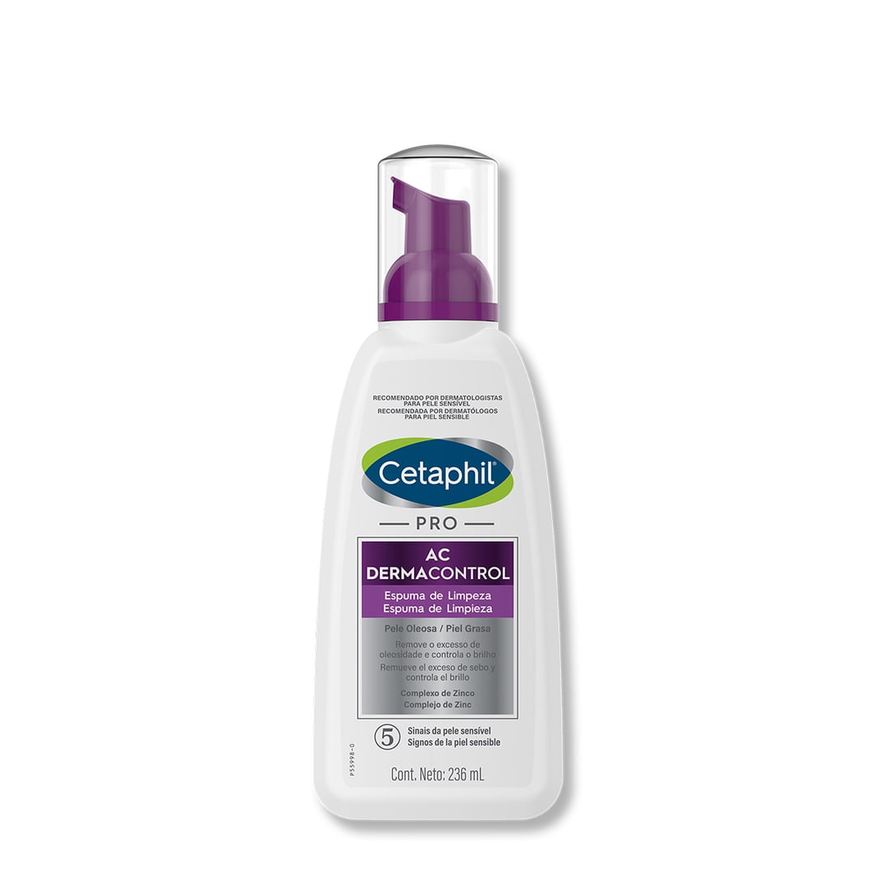 Cetaphil Espuma de Limpeza Facial Pro AC Control Pele Oleosa e Acneica 236ml