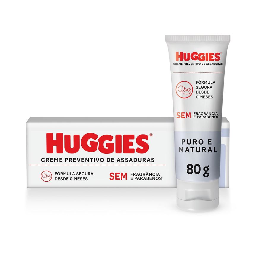 Huggies Creme de Assaduras Puro e Natural 80g