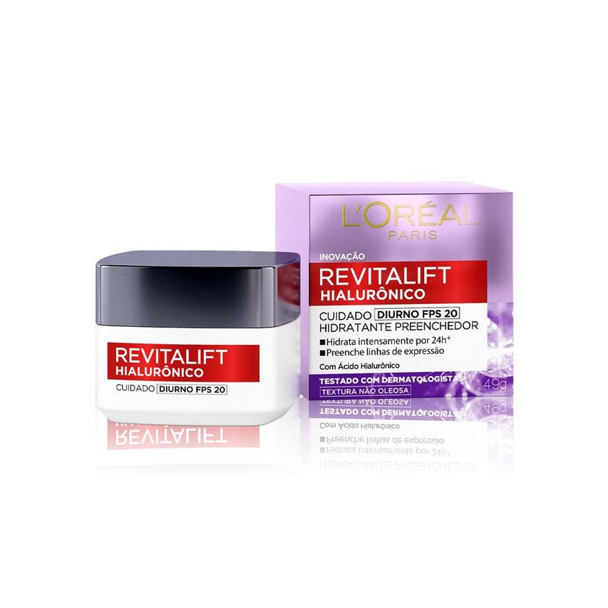 Loreal Paris Creme Facial L'Oréal Paris Revitalift Hialurônico Anti Idade Diurno FPS 20 50ml