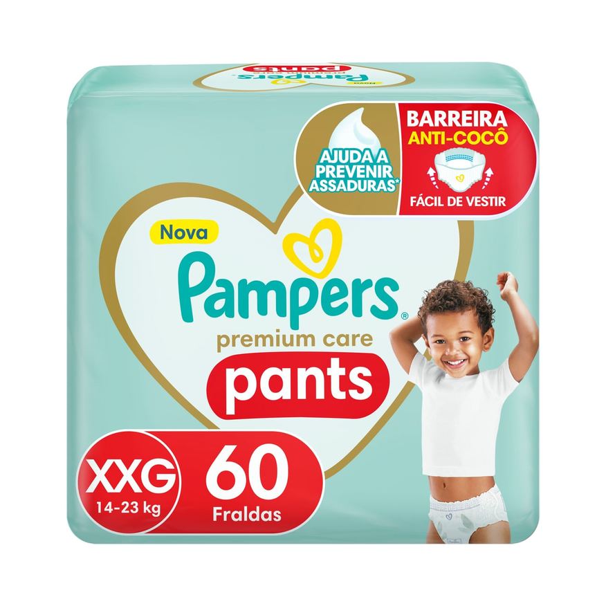 Pampers Fralda Pants Premium Care XXG 60 Unidades