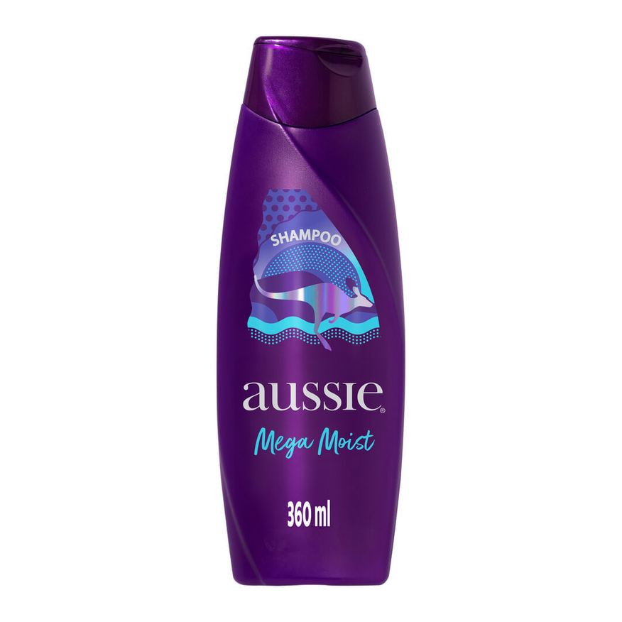 Aussie Shampoo Mega Moist Super Hidratação 360ml