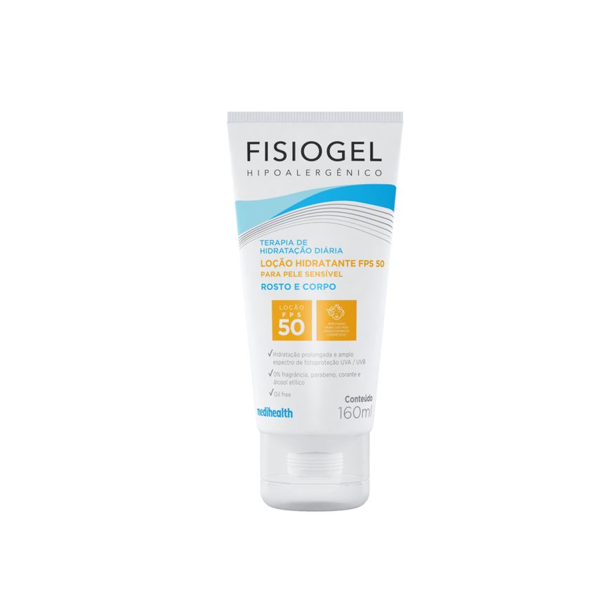 Fisiogel Loção Facial Hidratante FPS 50 160ml