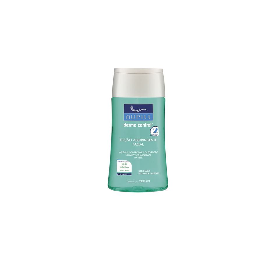 Nupill Loção Facial Derme Control Adstringente com Ácido Salicílico 200ml