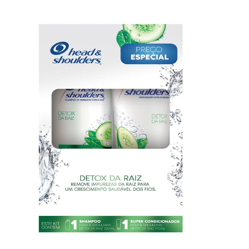 Head & Shoulders Shampoo Detox 200ml + Condicionador 170ml