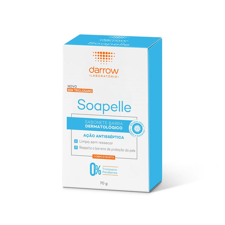 Soapelle Sabonete em Barra Facial Antisséptico 70g